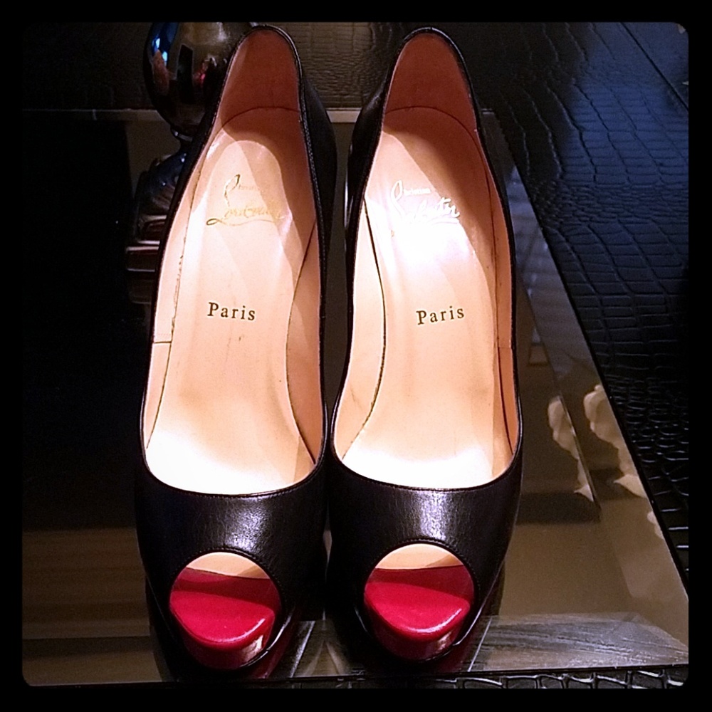 Christian Louboutin Prive Peeptoe heels